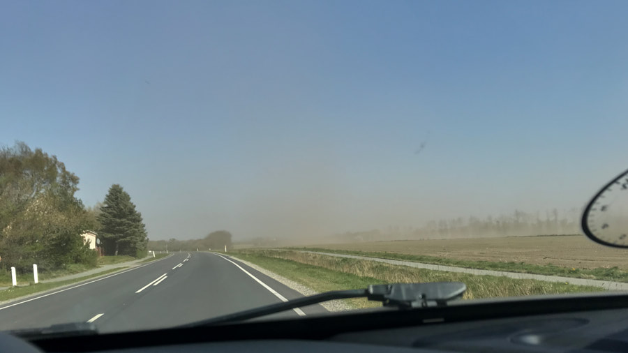 Sandstorm i Billum